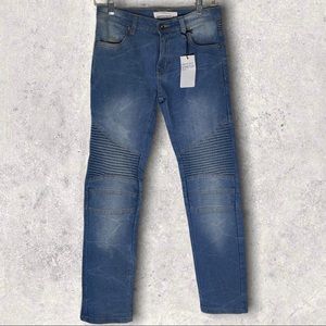 Paper Denim & Cloth Slim Stretch Moto Style Jeans